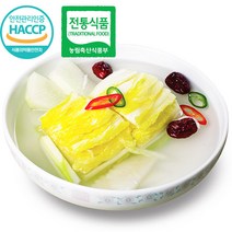 [자연담은 송송김치] 전통식품 인증 백김치 3kg, 1개