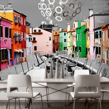 프렌체 맞춤제작 30가지 도시디자인 UV프린팅 포인트벽지, 디자인08