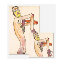 [슈가덕] 에곤쉴레 에곤실레 캔버스 액자 20종 캔버스액자 명화, 남자1_35x35cm