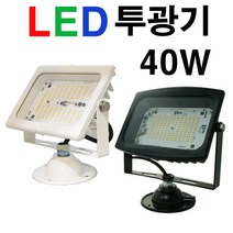 지오라이팅 LED 노출투광기 40W 백색 흑색 방등, LED노출투광기40W흑색-전구색