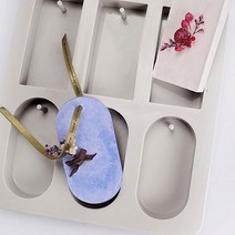 [아로마케이] 석고 몰드 분말 만들기 재료 오너먼트 DIY, 209_타블렛타원직사각2종6구