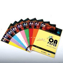 상우 A4 칼라OA용지 칼라복사지 80g S시리즈, 25매입, S29 연두색