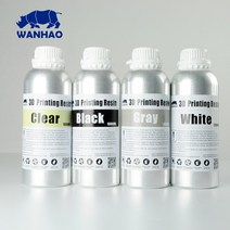 WANHAO 워터워셔블 레진-SLA DLP용 레진(1000ml), 그레이