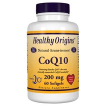 헬시오리진스 CoQ10 200mg 소프트젤 글루텐 프리 무설탕, 60개입, 1개