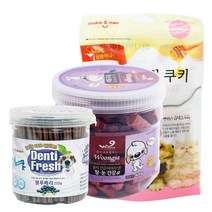 애견건강간식 3종세트(덴티프레쉬 웅자간식 쿠키) 강아지간식/애견간식/댕댕이간식/영양간식/반려동물간식, 단일 수량