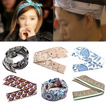 패턴 와이어 헤어밴드 반다나 머리띠 (hbse1844)