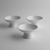 예쁜 도자기 굽접시 아이스크림 담음 접시 볼 디저트, 1개