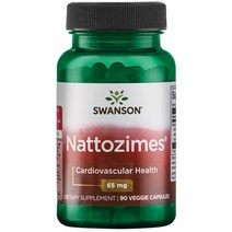 Swanson 나토자임 65mg 베지 캡, 90개입, 1개
