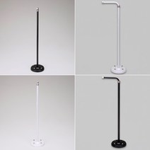 가벼운 투광등기구용 길이조절 파이프 거치대 받침대, ㄱ자 흑색