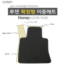 루젠 그랜져TG 전용 확장형 벌집카매트 한대분, 그레이, 현대(일반형)-TG그랜져, 현대