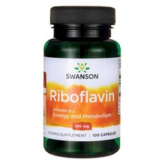스완슨 리보플라빈 100mg 캡슐, 100개입