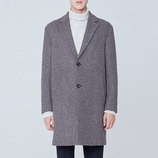마인드브릿지 남성용 울혼방체크세미오버싱글코트WN MSCA7101