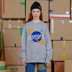 아이아이 SPACE EMBROID FLEECE LINED SWEATSHIRT 맨투맨