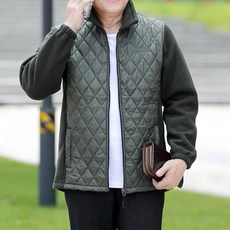 kirahosi 추동 캐주얼 중노년 남성 후리스 집업 자켓 아웃도어 폭신 327호+ 덧신 증정 DPnpxxmc