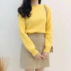 램스울 라운드 홀가먼트 니트
