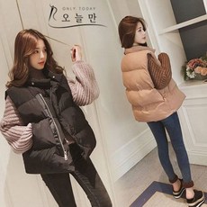오늘만 패션 위시 빅사이즈 여성 패딩 조끼