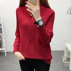 프로젝트제이 여성용 하찌 오버핏 루즈핏 꽈배기 꼬임니트 니트 4 C 베이직 심플