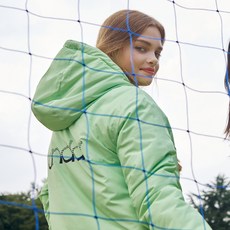 [안다르본사] 엔틱 미들패딩 점퍼 애플그린 (AIWT-11742)