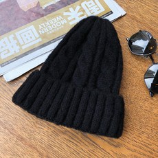 비니 겨울용 꽈배기 니트모자 여성 활용성굿 두꺼운 보온모자 귀여운 귀보호 커플