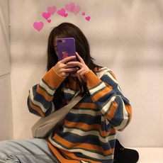 kirahosi 추동 빈티지 루즈핏 니트 스웨터 캐주얼 479호+덧신증정 AUkr7o0k
