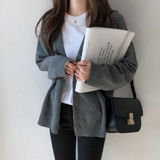 글로벌헝작 ZH7L6T 여성 루즈핏 가디건