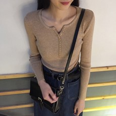 여성 봄 가을 키르시 키츠네 니트 N0024