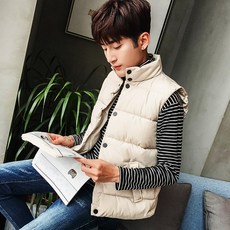 Qterra(특허브랜드) 남성 경량 패딩 조끼 후드 방한 베스트 다운 BM1114-bii09