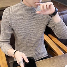 꽈배기 터틀넥 니트 53