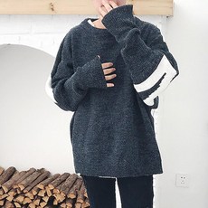 겨울 남자 루즈핏 니트 스웨터 빅사이즈 맨투맨 티셔츠 283 T30i7e