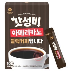 맥널티커피 갓성비 아메리카노 블랙커피, 1개, 100개입, 2g