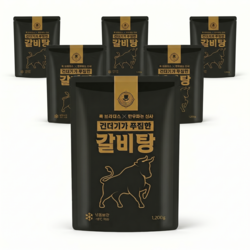 탕만드는남자 프리미엄 갈비탕 밀키트 수제 가마솥, 1.2kg, 6개