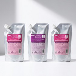밀본 그랜드 링케이지 1+/2/3+ 보통모발 3종세트 클리닉 600g (구)디세스 뮤 (전용용기포함)