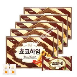 크라운 쵸코하임(9봉입) x 5통(+밀크츄 2개포함)