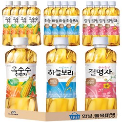 웅진 차 음료 15입 세트 ( 하늘보리 5개 결명자 차 5개 옥수수 수염차 5개 ) 3종 차류 세트, 15개, 500ml