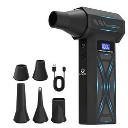 P70 4단계 터보 제트 블로워, 무선 에어건, 초고속 130,000RPM, LED 조명 & 배터리 잔량 표시, 휴대용 포켓 사이즈, 캠핑/자동차 세차/청소용