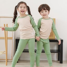 보누맘 나그랑 기모 골지 실내복 상하의 세트 - 아이를 위한 완벽한 선택!