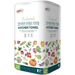 코멧 깨끗한 천연펄프 키친타월, 집에서 꼭 필요한 필수 아이템!