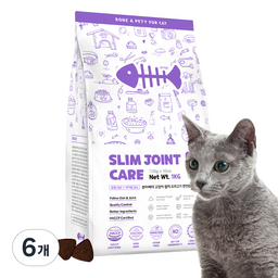 본아페티 고양이 기능성 사료, 다이어트(체중감소), 1kg, 6개 · 6개 · 1kg