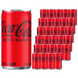 코카콜라 제로 190ml 30개, 진정한 저칼로리의 맛을 느껴보세요!