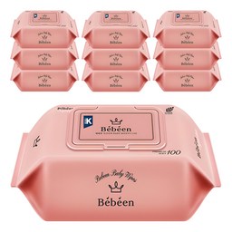 Bebeen 시그니처 영유아물티슈 캡형, 안전하고 편리한 선택!