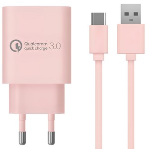 홈플래닛 퀄컴 공식인증 QC3.0 18W 고속충전기 + C타입 충전케이블 1.2m 세트