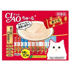 이나바 고양이 챠오츄르 버라이어티 간식, 참치, 560g, 40개