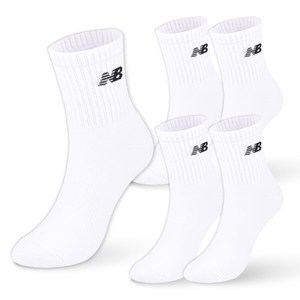 뉴발란스 스탠다드 중목 양말 5팩 NBDSDMDL