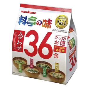 마루코메 요리정의 맛 모듬 파 + 두부 + 미역 + 유부 36개입