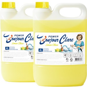 봉쥬르끌레어 레몬크린 주방세제 베이킹소다 고농축 프리미엄