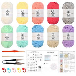 니뜨 코튼돌 뜨개실 10볼 코바늘 DIY 패키지
