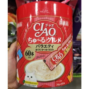 챠오츄르 고양이 구루메 버라이어티 간식 60p