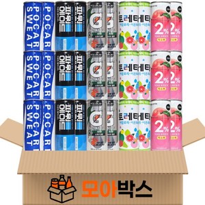 [모아박스] BEST 인기 이온음료 캔음료수 음료 5종 30캔, 1세트, 240ml