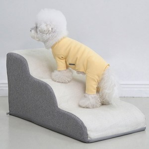 슈퍼펫 강아지계단 논슬립 슬개골보호 미끄럼방지 3단 커브 스텝