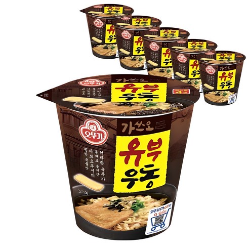 오뚜기 가쓰오 유부 우동 컵